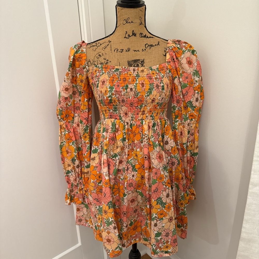 Ginni B Floral Smocked Dress